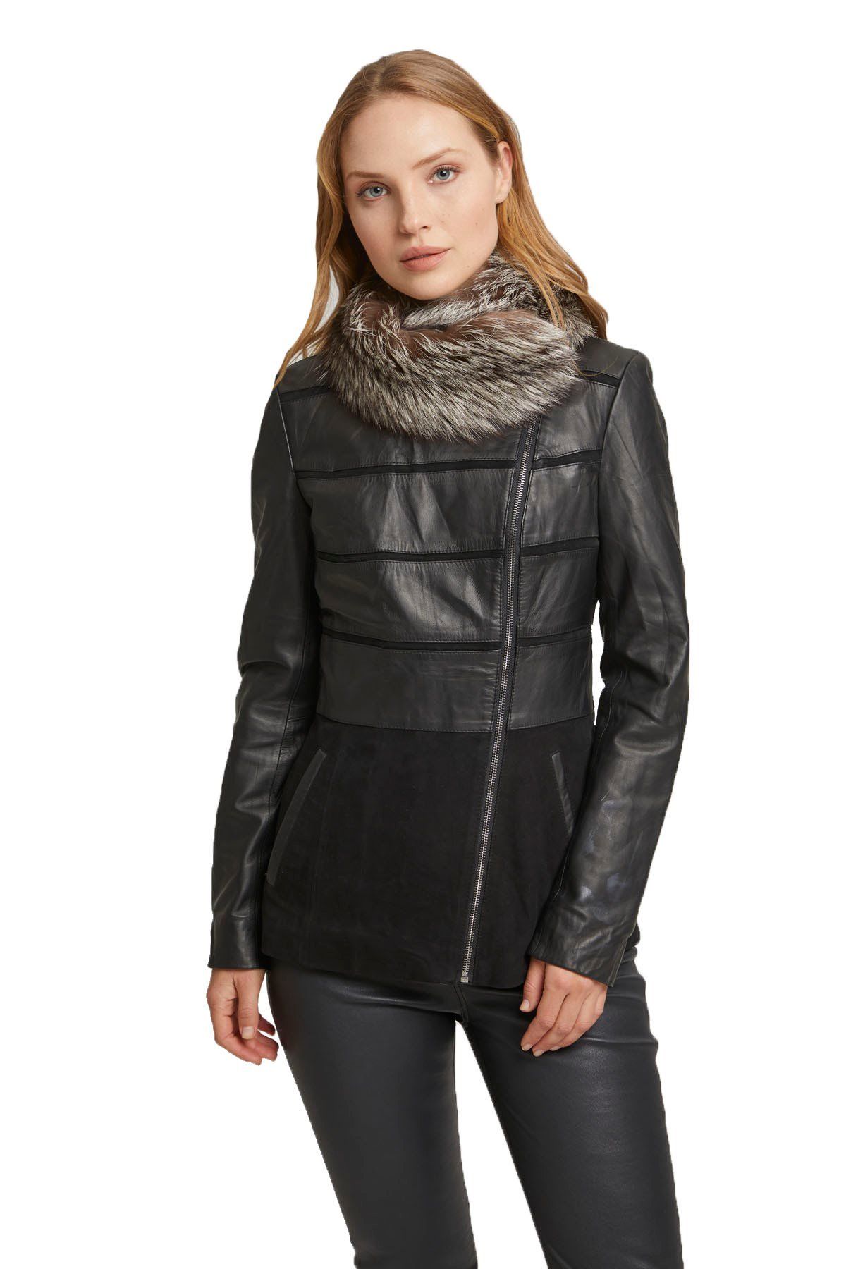 Asia Woman Leather Jacket
