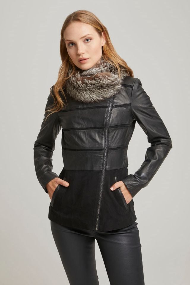 Asia Woman Leather Jacket