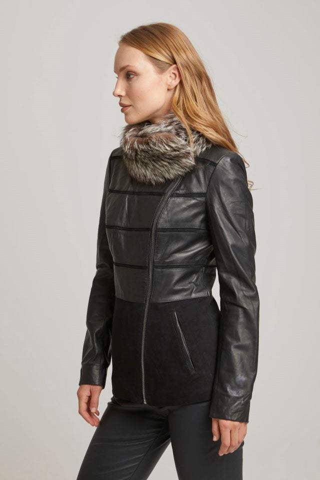 Asia Woman Leather Jacket