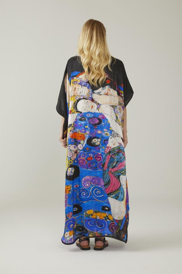 Gustav Klimt The Kiss Patterned Silk Dress