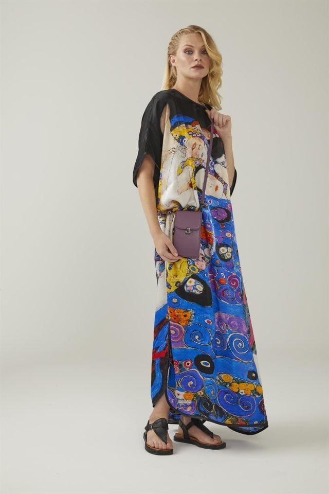 Gustav Klimt The Kiss Patterned Silk Dress