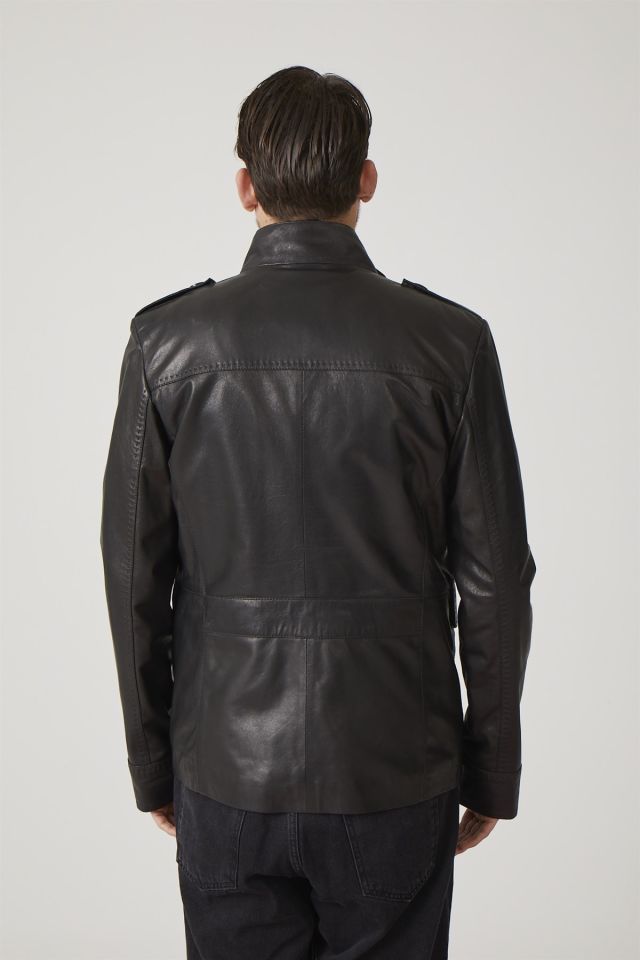 Black Felix Men's Leather Jacket