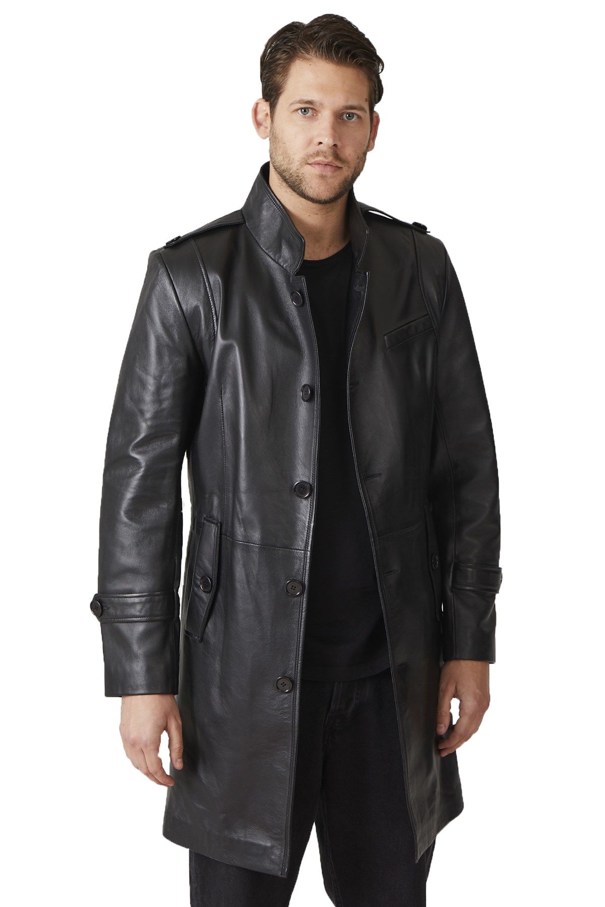 Darryl Black Men's Leather Jacket