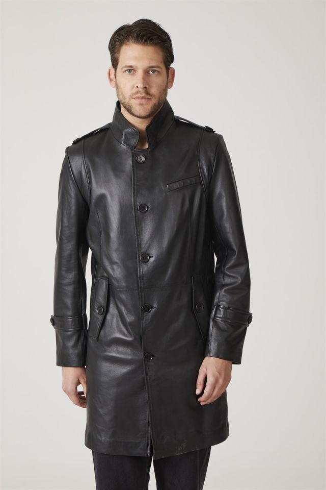 Darryl Black Men's Leather Jacket