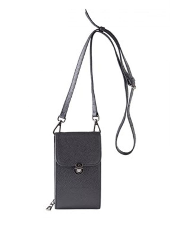 Black Genuine Leather Woman Shoulder Bag